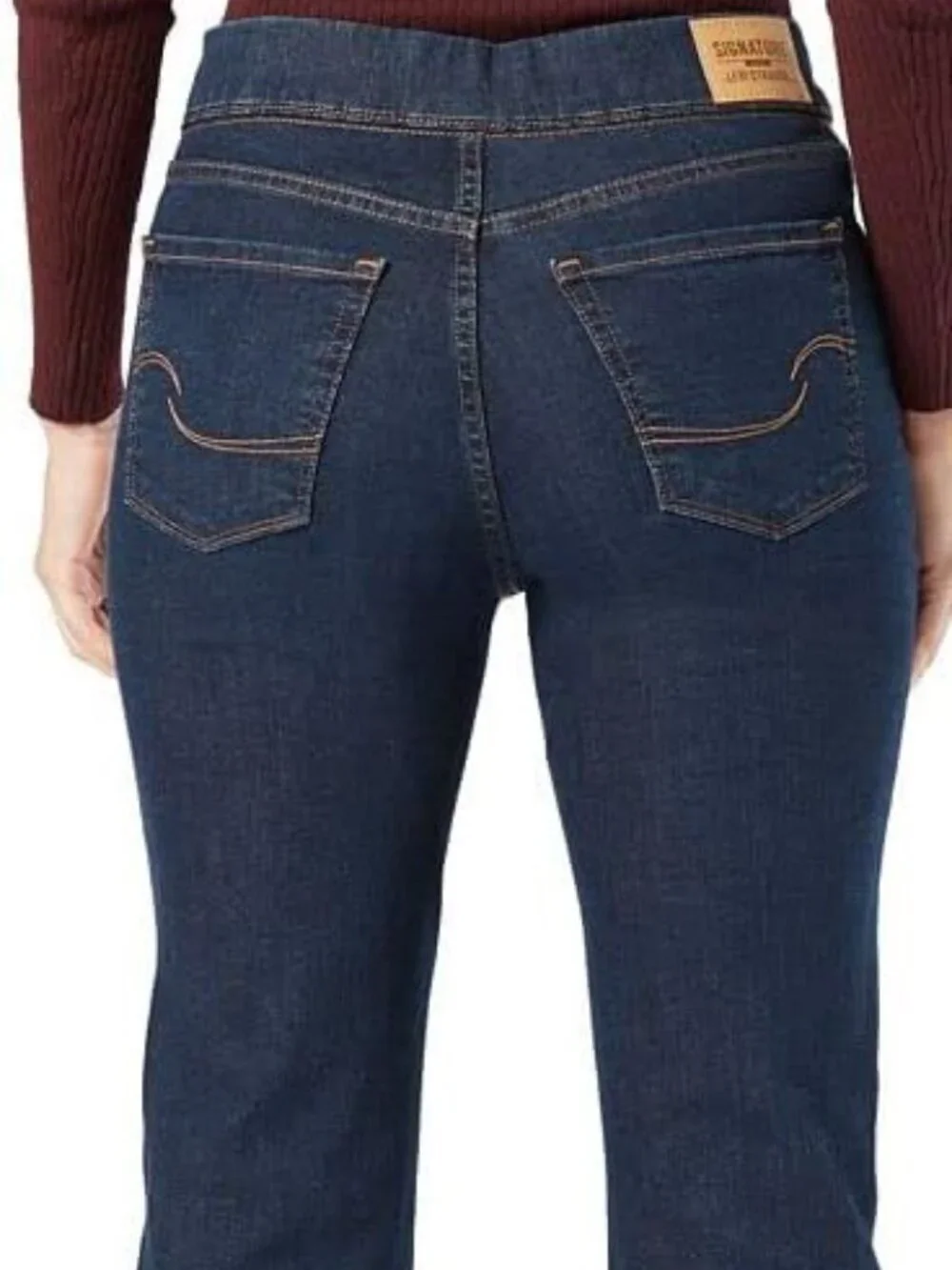 Levi Strauss Signature Shaping Point Bonita (Blue) Pull- On Bootcut Jeans Sz 6 - Picture 2 of 6